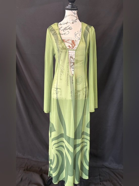 Caroline Constas Other - Caroline Constas Green Sheer Beach Mesh Cover Up Size Medium NWT